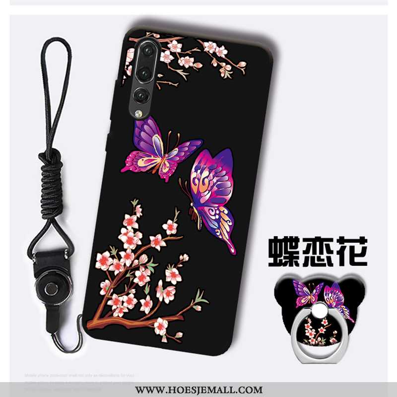 Hoes Huawei P20 Pro Spotprent Trend Hanger Mobiele Telefoon Hoesje Anti-fall Purper