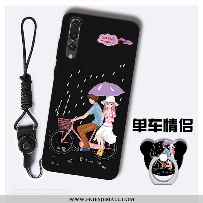 Hoes Huawei P20 Pro Spotprent Trend Hanger Mobiele Telefoon Hoesje Anti-fall Purper