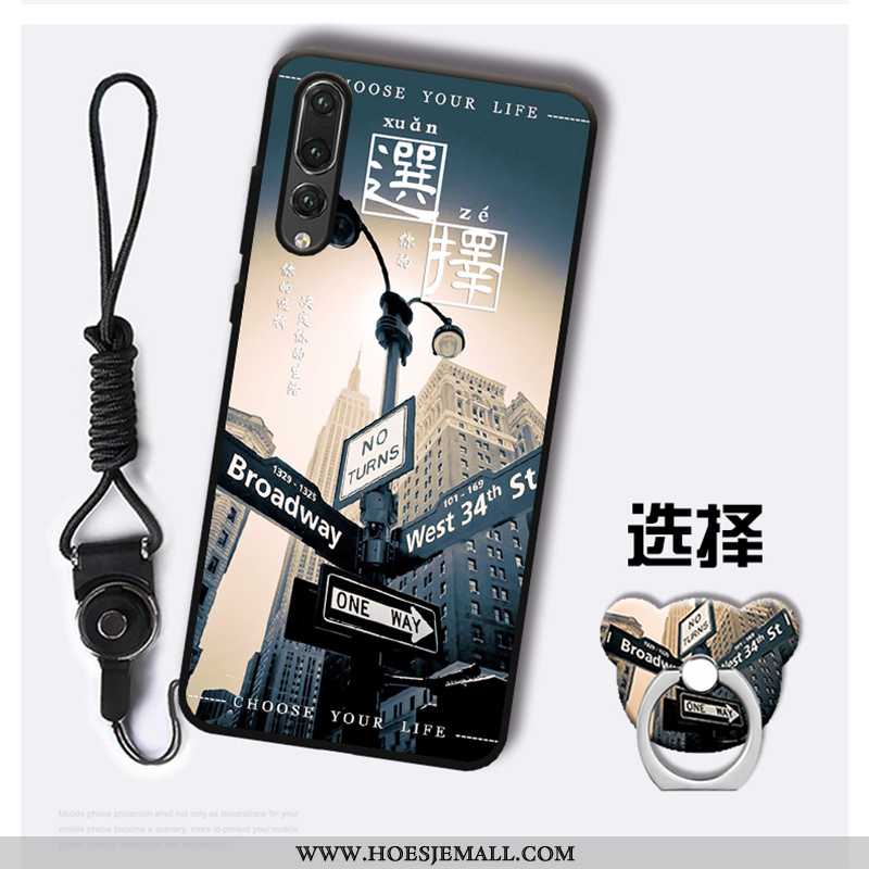 Hoes Huawei P20 Pro Spotprent Trend Hanger Mobiele Telefoon Hoesje Anti-fall Purper