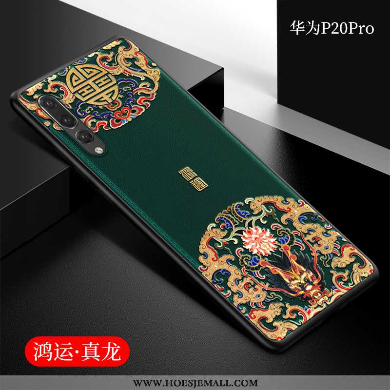 Hoes Huawei P20 Pro Bescherming Trend Wind Anti-fall Mobiele Telefoon Siliconen Blauwe