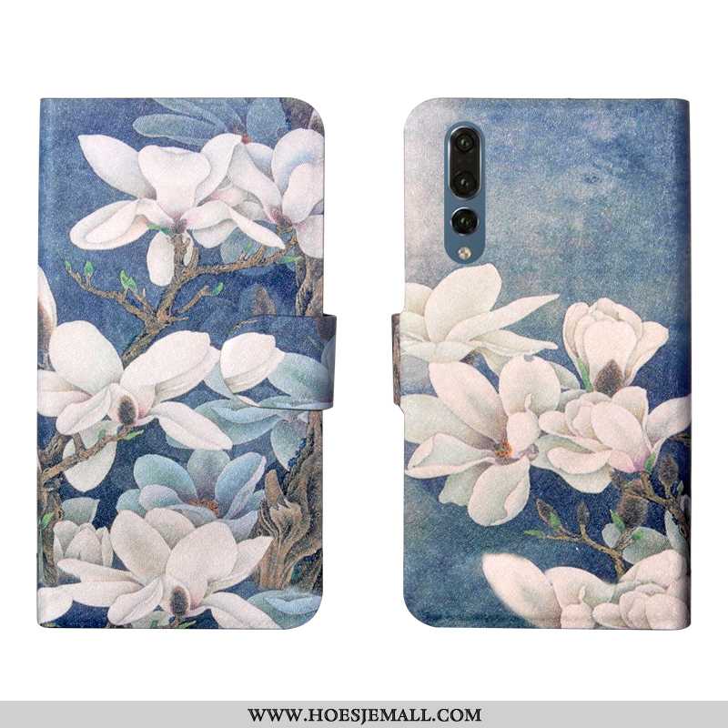 Hoesje Huawei P20 Pro Siliconen Bescherming All Inclusive Zacht Anti-fall Eenvoudige Clamshell Groen