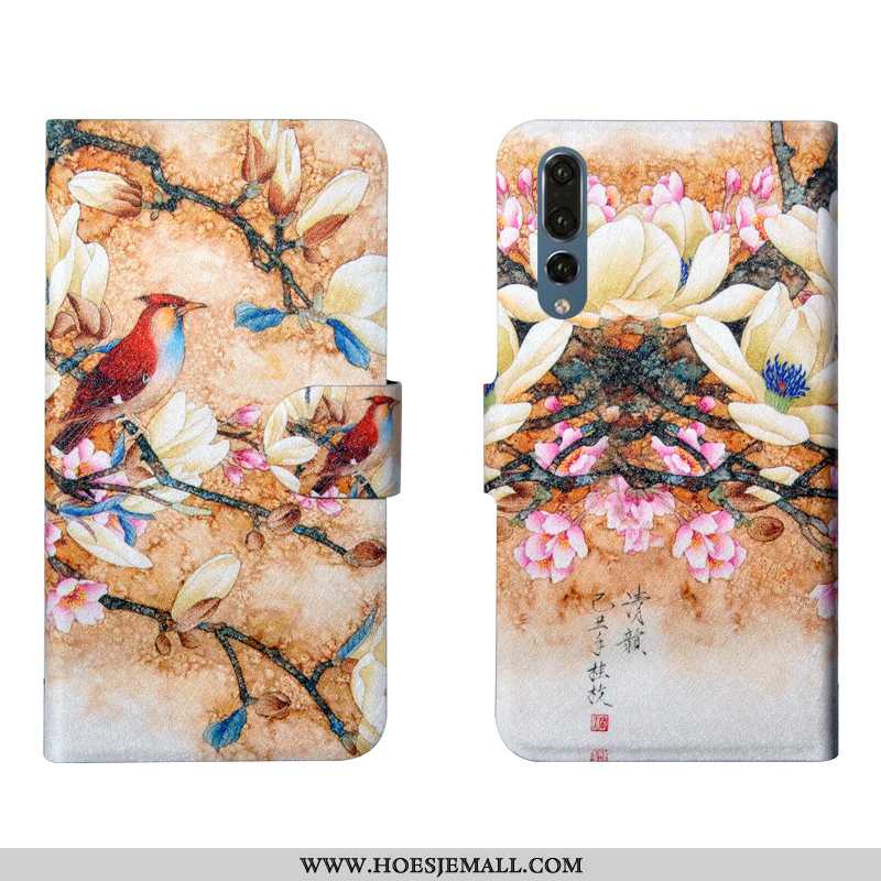 Hoesje Huawei P20 Pro Siliconen Bescherming All Inclusive Zacht Anti-fall Eenvoudige Clamshell Groen