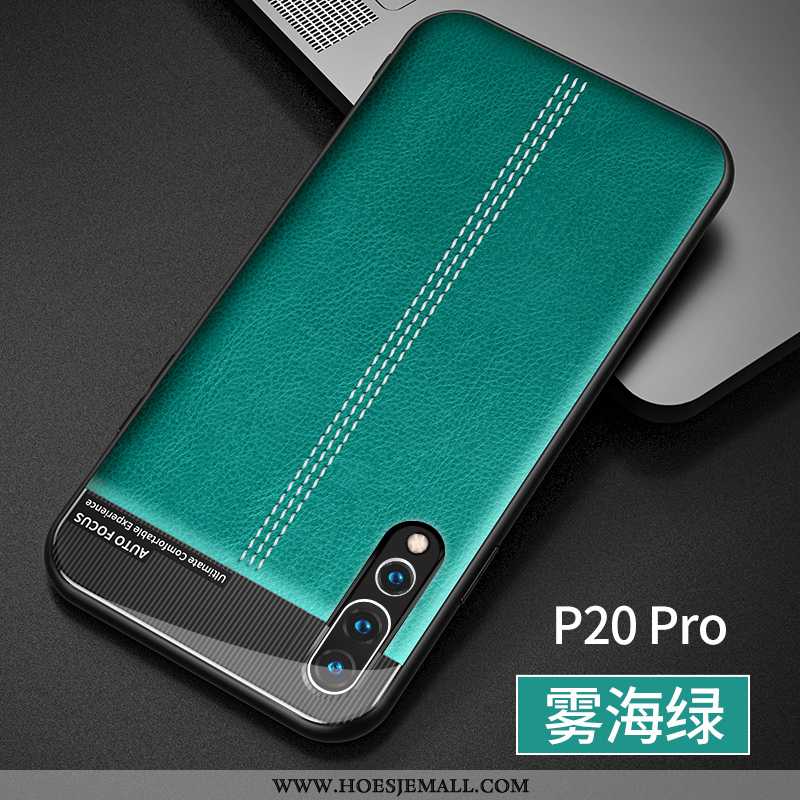 Hoesje Huawei P20 Pro Scheppend Super Mobiele Telefoon Siliconen Anti-fall Zacht Bescherming Groen