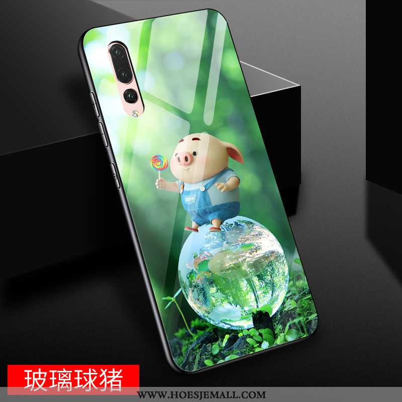 Hoesje Huawei P20 Pro Spotprent Glas Tempereren Mobiele Telefoon Hard Geel