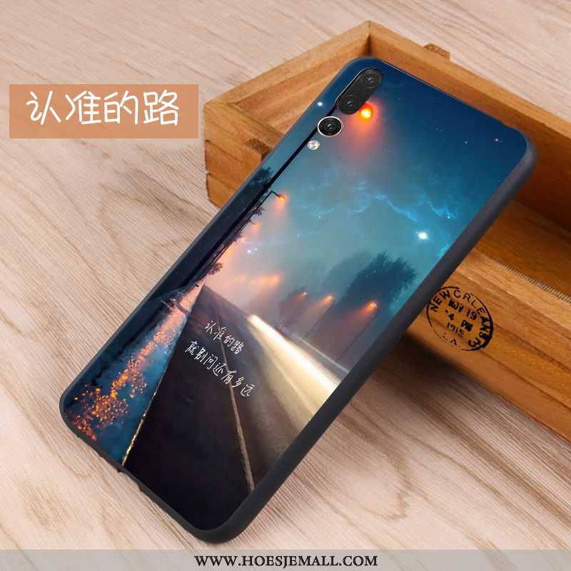 Hoes Huawei P20 Pro Zacht Bescherming All Inclusive Blauw Mobiele Telefoon Anti-fall Hoesje Blauwe