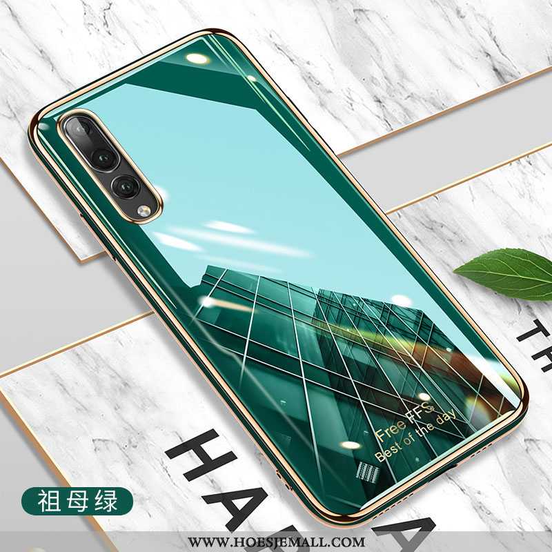 Hoesje Huawei P20 Pro Zacht Siliconen Hoes Mooie Mobiele Telefoon Net Red Bescherming Groen