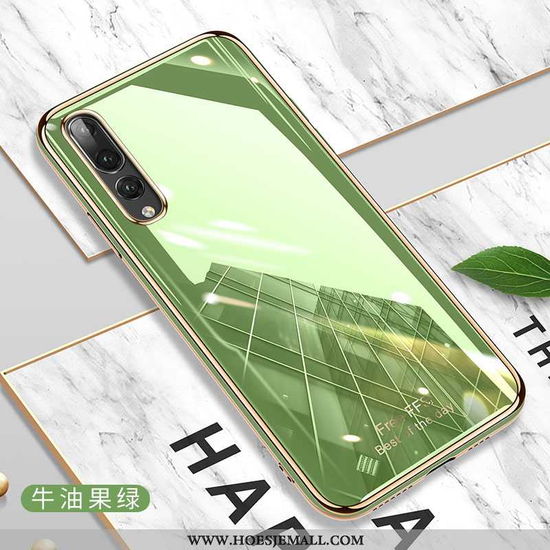 Hoesje Huawei P20 Pro Zacht Siliconen Hoes Mooie Mobiele Telefoon Net Red Bescherming Groen