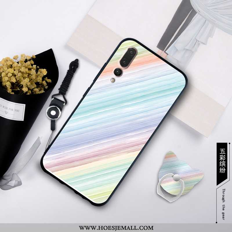 Hoesje Huawei P20 Pro Persoonlijk Scheppend Anti-fall Skärmskydd Klittenband Mobiele Telefoon Hoes W