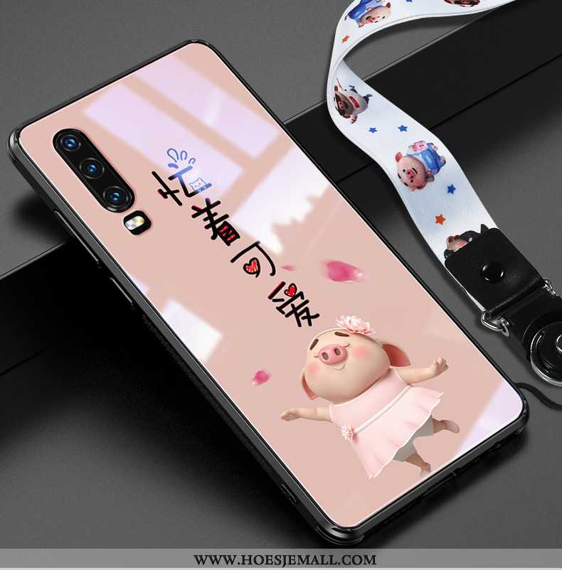 Hoesje Huawei P30 Super Dun Roze Trend Mobiele Telefoon Net Red Glas