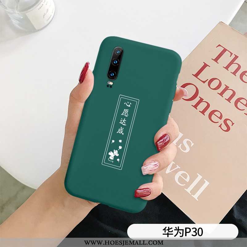 Hoesje Huawei P30 Dun Zacht Mode Hoes Mobiele Telefoon Nieuw Net Red Rood