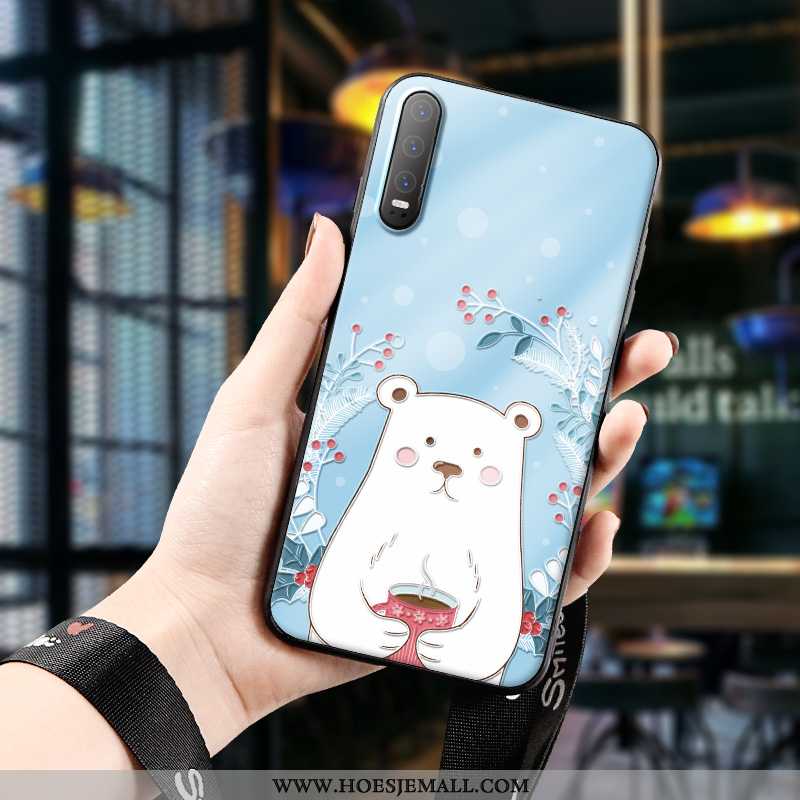 Hoes Huawei P30 Persoonlijk Scheppend Kind Hoesje Schrobben Spotprent All Inclusive Blauwe