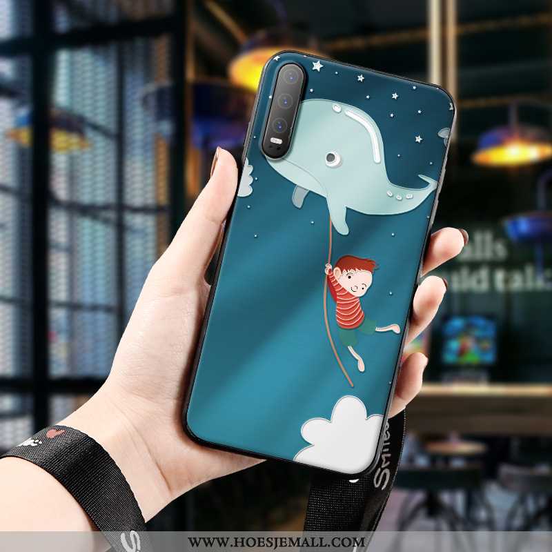 Hoes Huawei P30 Persoonlijk Scheppend Kind Hoesje Schrobben Spotprent All Inclusive Blauwe