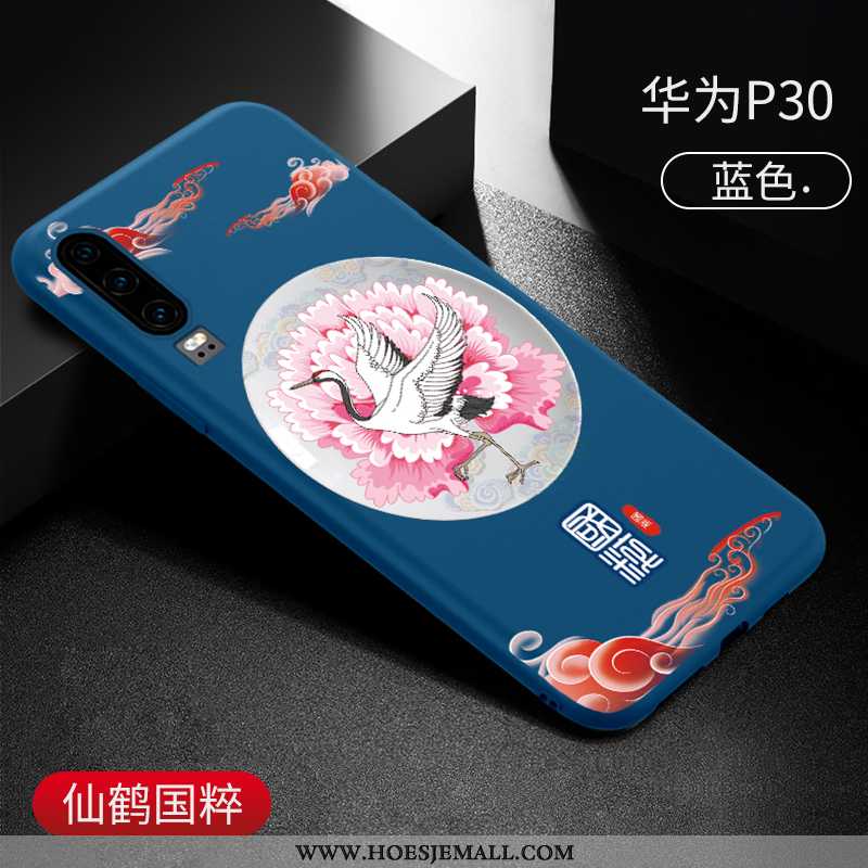 Hoes Huawei P30 Trend Zacht Anti-fall All Inclusive Scheppend Net Red Chinese Stijl Geel