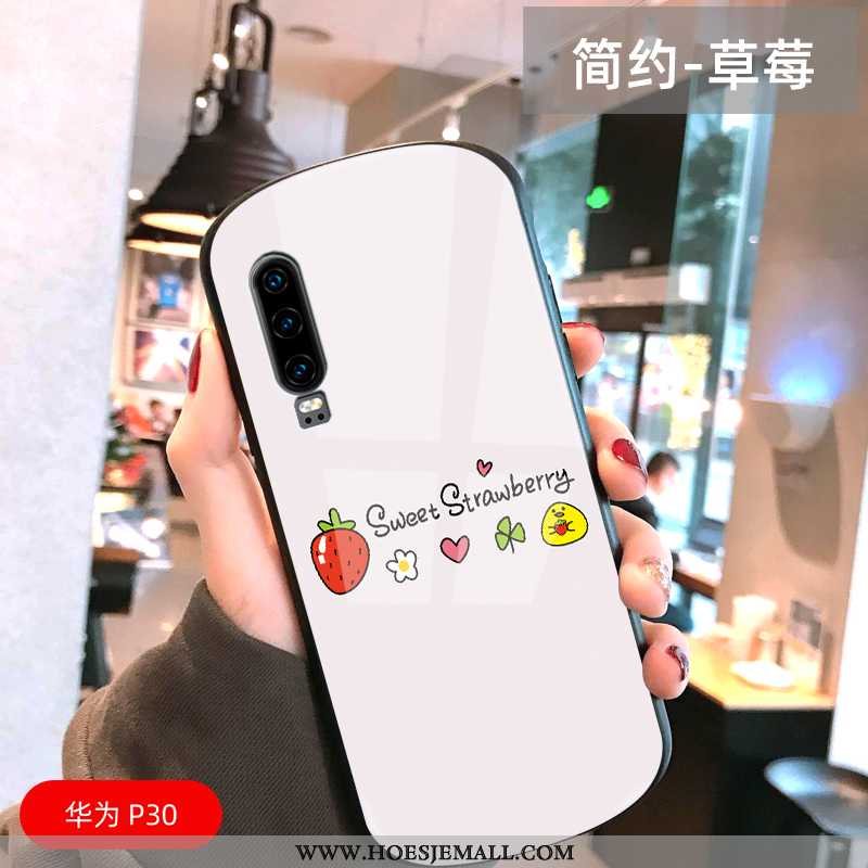 Hoes Huawei P30 Trend Bescherming Boog Lovers Anti-fall All Inclusive Geel