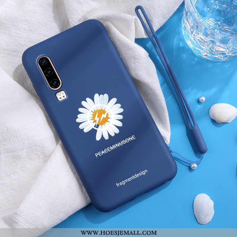 Hoesje Huawei P30 Scheppend Mooie Persoonlijk All Inclusive Dun Dragon Patroon Blauwe