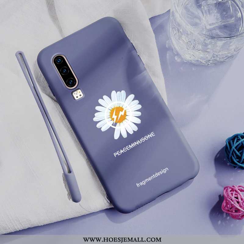 Hoesje Huawei P30 Scheppend Mooie Persoonlijk All Inclusive Dun Dragon Patroon Blauwe