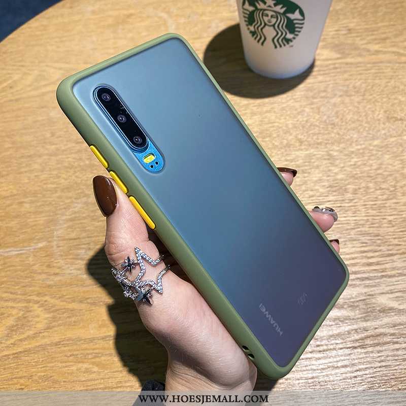 Hoesje Huawei P30 Zacht Siliconen Bescherming Oranje Lovers Persoonlijk Scheppend