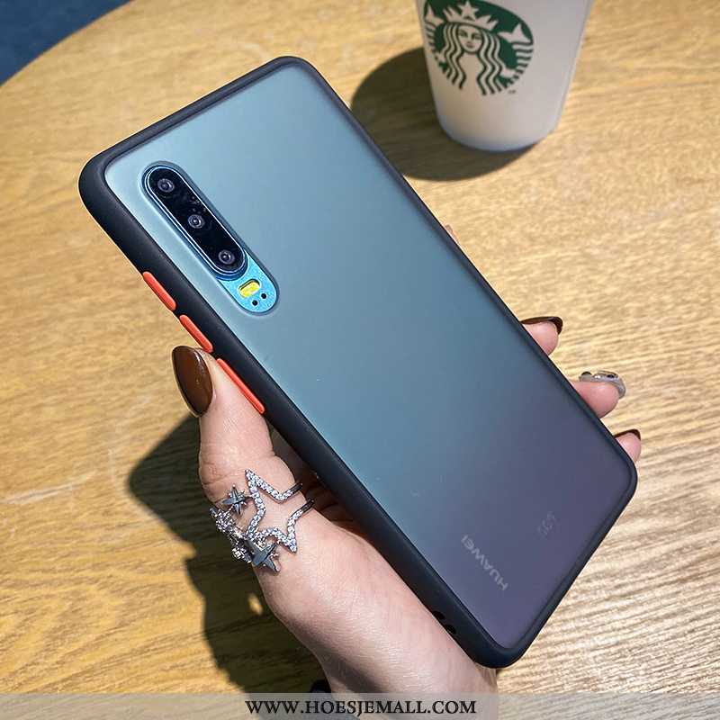 Hoesje Huawei P30 Zacht Siliconen Bescherming Oranje Lovers Persoonlijk Scheppend