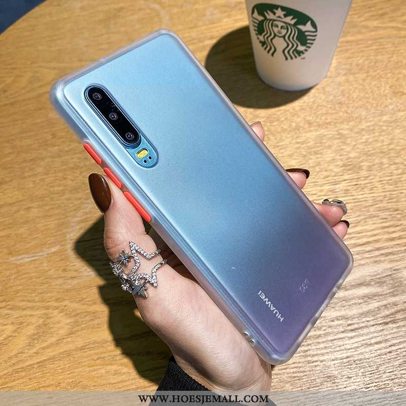 Hoesje Huawei P30 Zacht Siliconen Bescherming Oranje Lovers Persoonlijk Scheppend