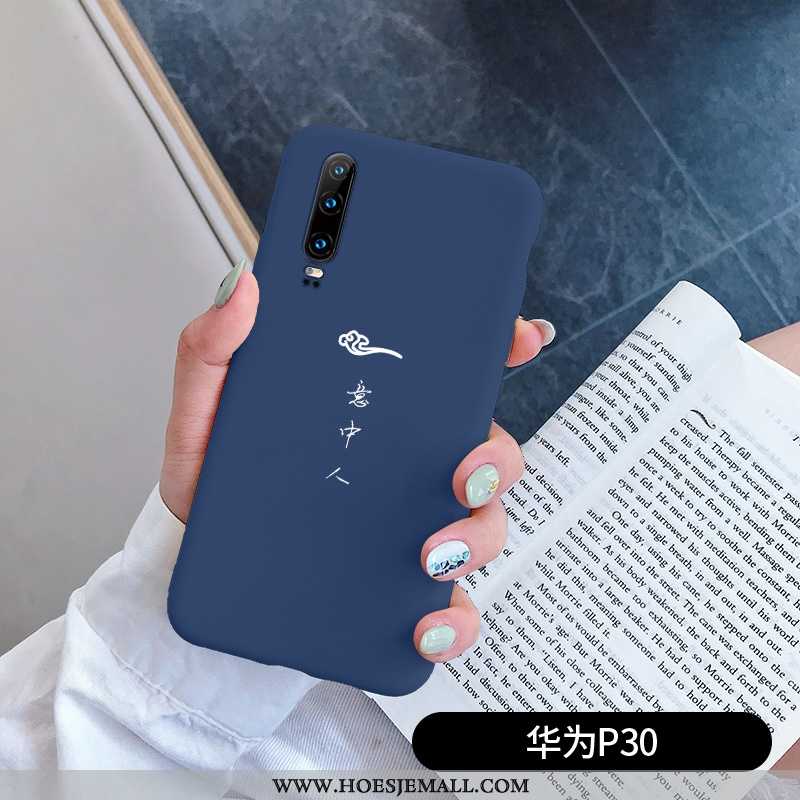 Hoes Huawei P30 Persoonlijk Scheppend Lovers Eenvoudige Rood Bescherming