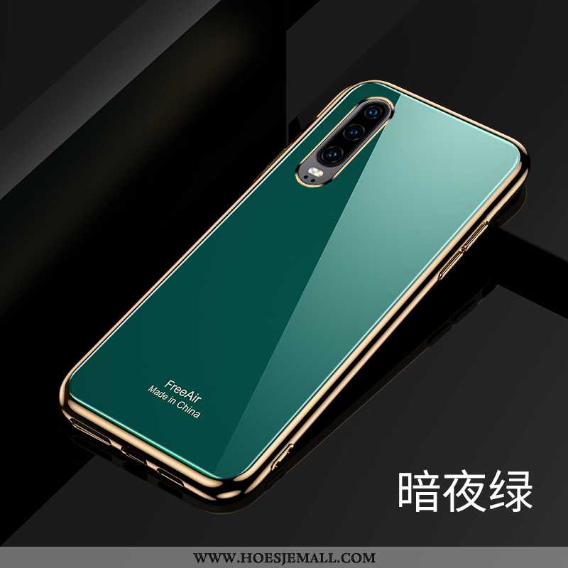 Hoes Huawei P30 Dun Siliconen Koe Mobiele Telefoon Plating Roze Trend