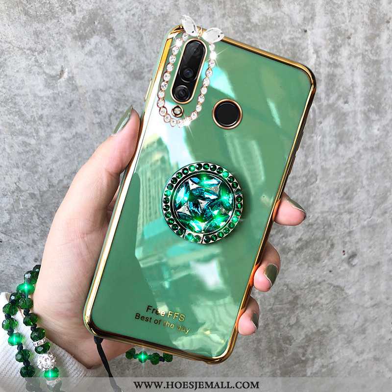 Hoes Huawei P30 Lite Siliconen Persoonlijk Scheppend Anti-fall Mobiele Telefoon Zacht Trend Groen