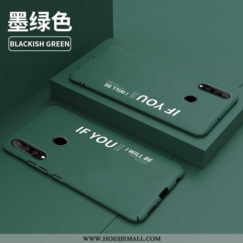 Hoesje Huawei P30 Lite Scheppend Trend Anti-fall Hard All Inclusive Dun Schrobben Groen