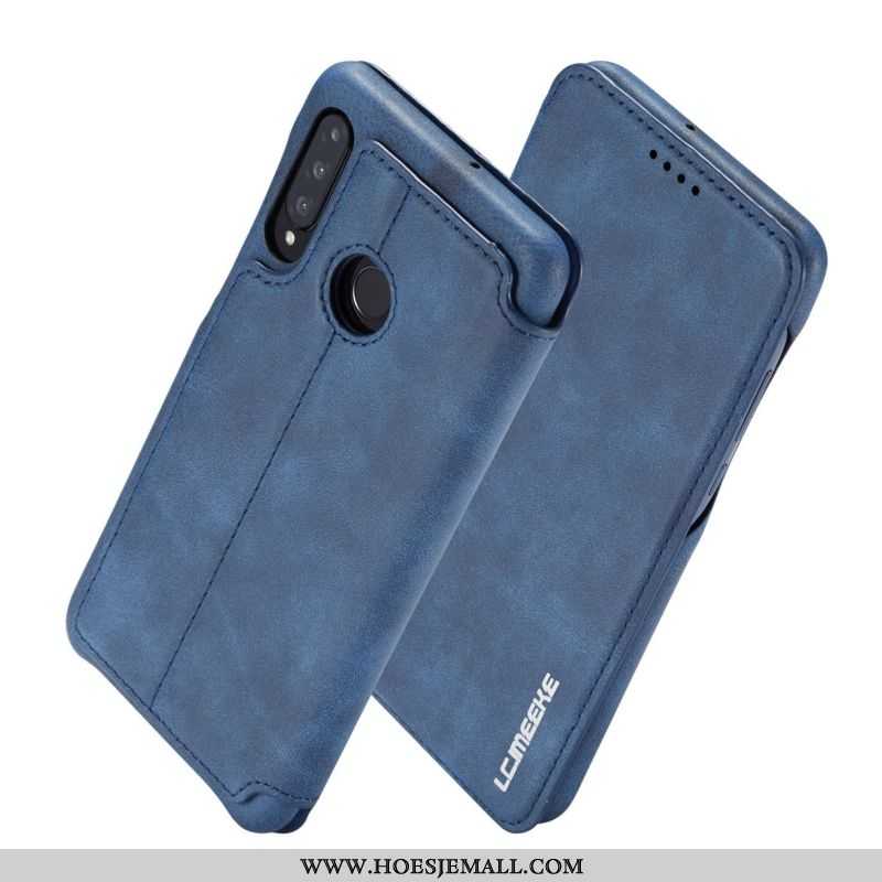 Hoes Huawei P30 Lite Skärmskydd Bescherming Hanger Hoesje Clamshell Anti-fall Khaki