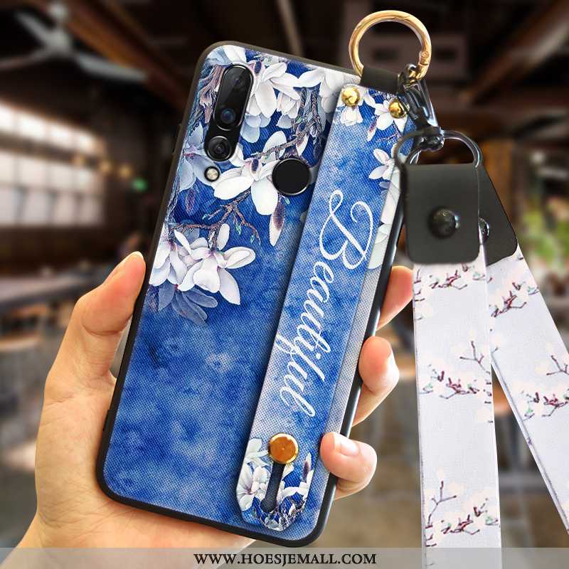 Hoesje Huawei P30 Lite Siliconen Hanger Mobiele Telefoon Hoes Trend Zacht Groen