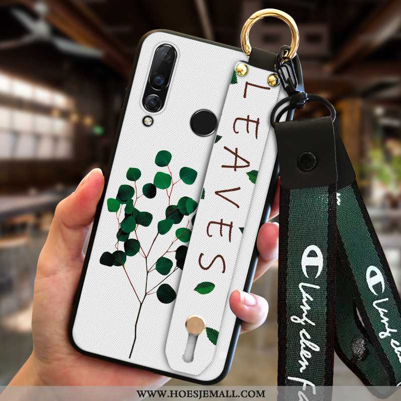 Hoesje Huawei P30 Lite Siliconen Hanger Mobiele Telefoon Hoes Trend Zacht Groen