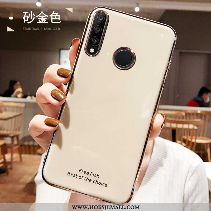 Hoesje Huawei P30 Lite Scheppend Super Hoes Persoonlijk Zacht Plating Beige