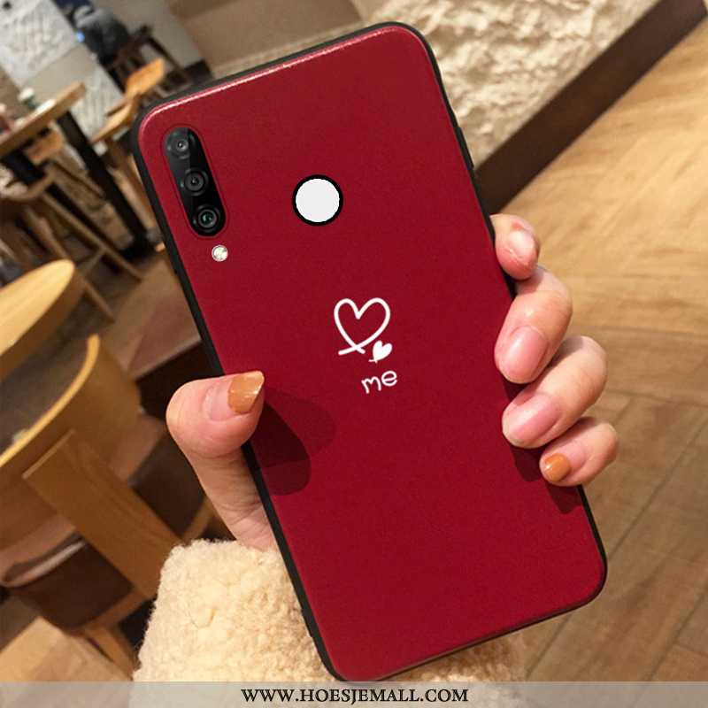 Hoesje Huawei P30 Lite Xl Zacht Siliconen Trend Wijnrood All Inclusive Anti-fall Bordeaux