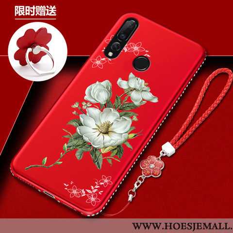 Hoesje Huawei P30 Lite Xl Zacht Siliconen All Inclusive Mobiele Telefoon Rood Anti-fall Bescherming