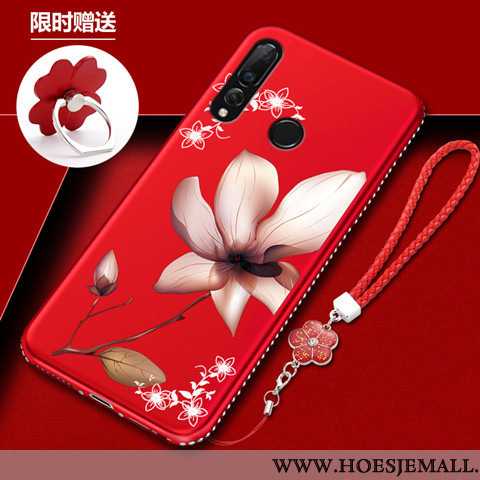 Hoesje Huawei P30 Lite Xl Zacht Siliconen All Inclusive Mobiele Telefoon Rood Anti-fall Bescherming