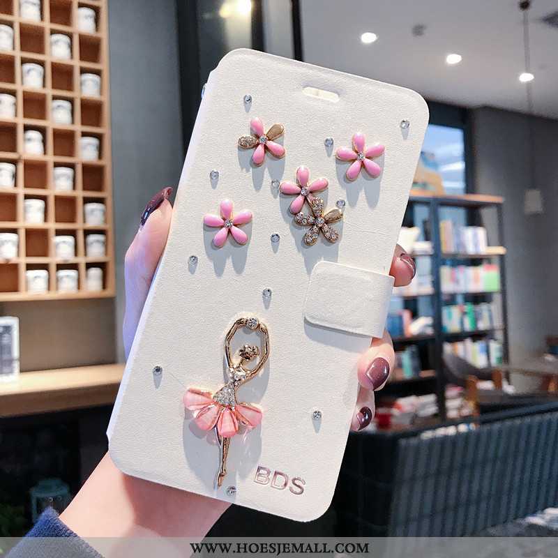 Hoes Huawei P30 Lite Xl Mooie Trend Leren Hoesje Bescherming Spotprent Nieuw Roos