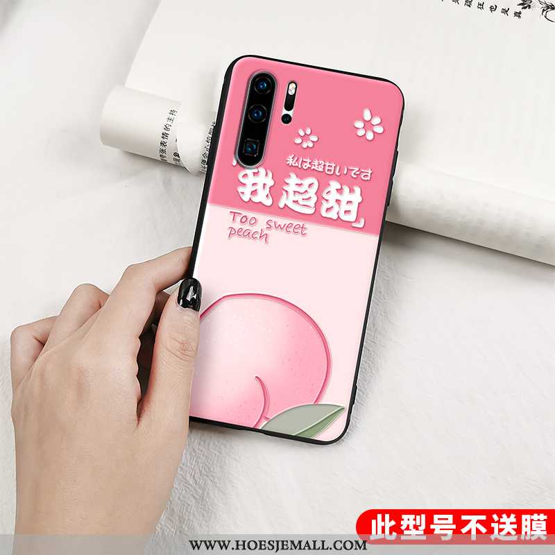 Hoesje Huawei P30 Pro Reliëf Mooie Fruit Bescherming Trend All Inclusive Rood