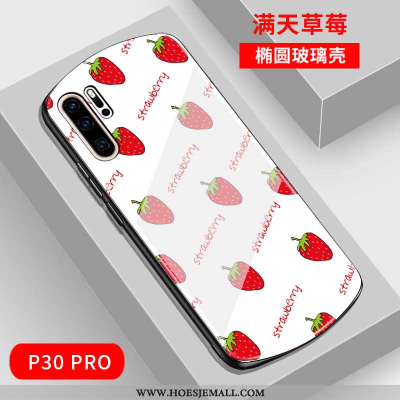 Hoesje Huawei P30 Pro Glas Mode Net Red Spotprent Groen Boog