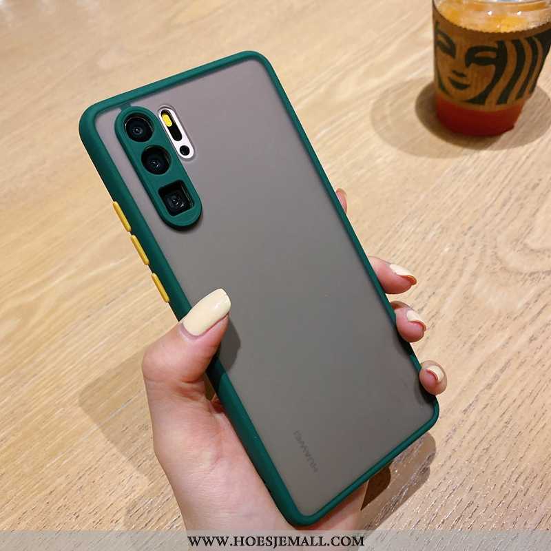 Hoesje Huawei P30 Pro Zacht Siliconen Persoonlijk Mode Lovers All Inclusive Donkerblauw Donkerblauwe