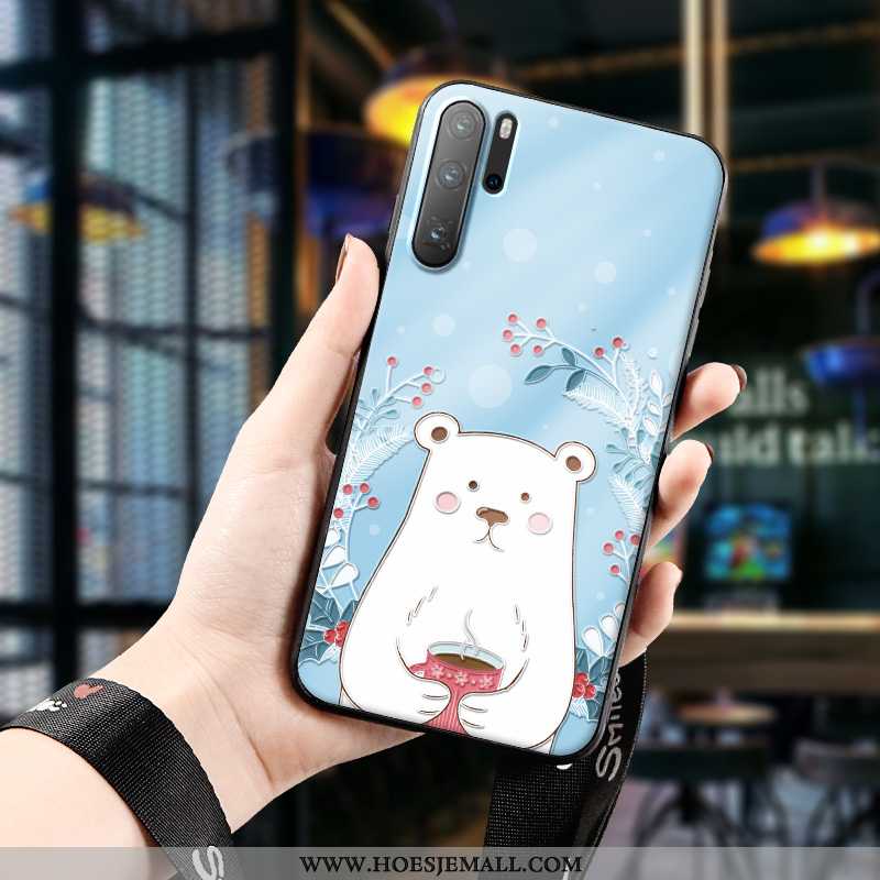 Hoes Huawei P30 Pro Mooie Trend Siliconen Bescherming Spotprent All Inclusive Groen