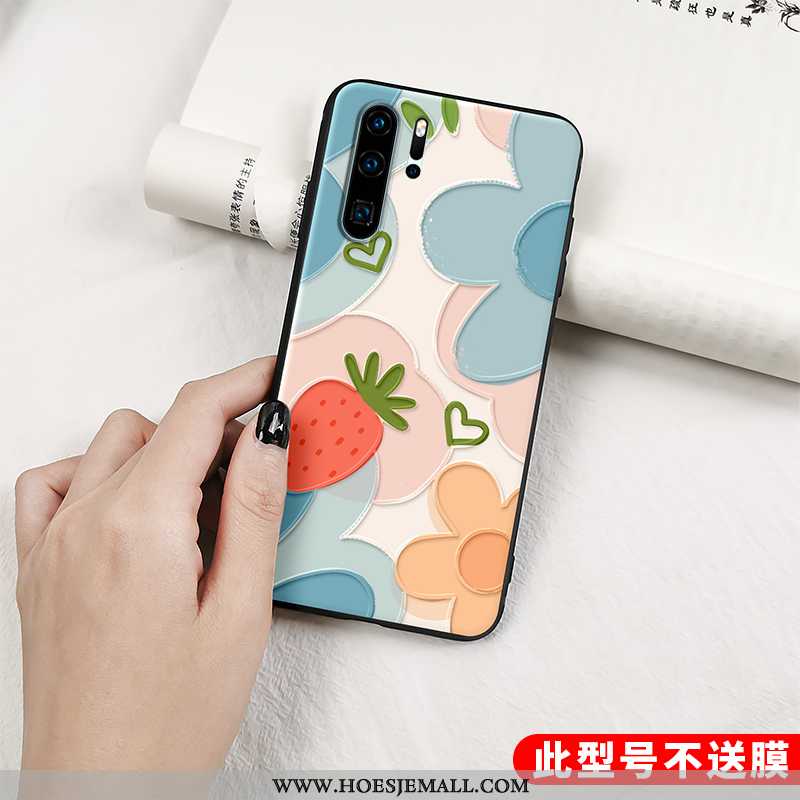 Hoesje Huawei P30 Pro Persoonlijk Scheppend Mooie Fruit Schrobben All Inclusive Zacht Oranje