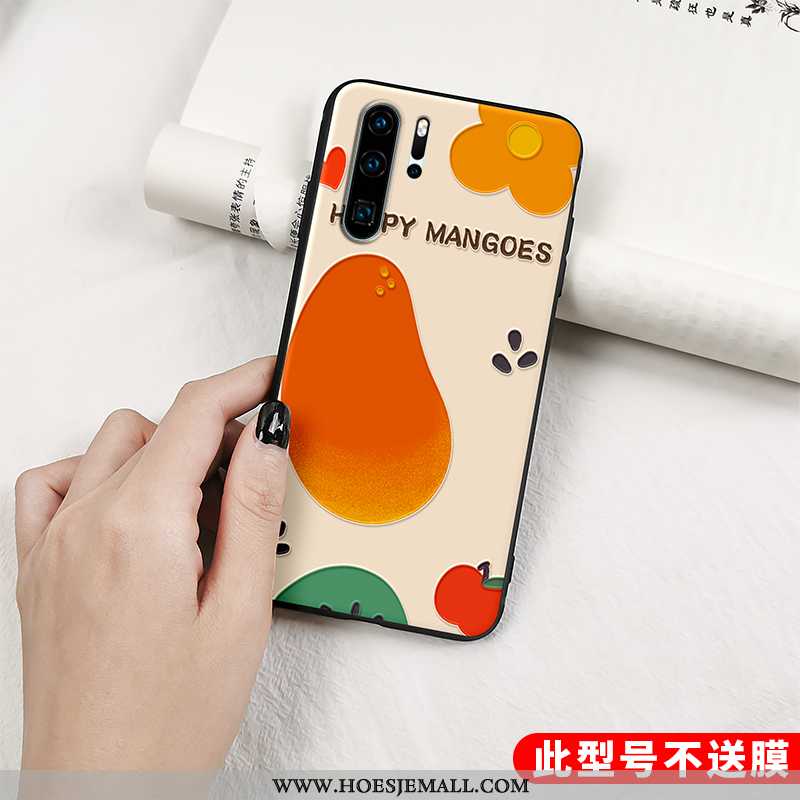 Hoesje Huawei P30 Pro Persoonlijk Scheppend Mooie Fruit Schrobben All Inclusive Zacht Oranje