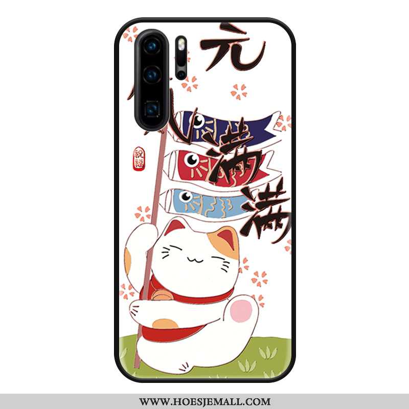 Hoes Huawei P30 Pro Trend Siliconen Lovers Schrobben Mobiele Telefoon All Inclusive Net Red Rood