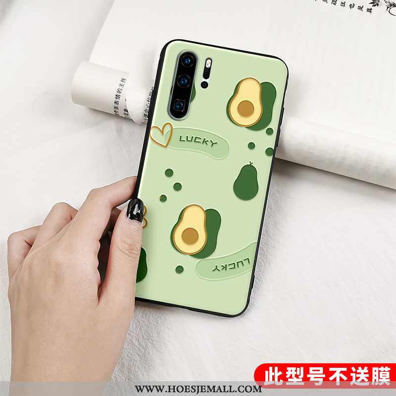 Hoesje Huawei P30 Pro Zacht Siliconen Bescherming Fruit All Inclusive Anti-fall Groen