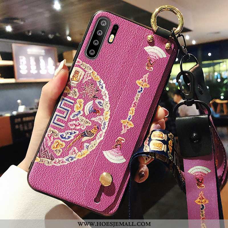 Hoes Huawei P30 Pro Trend Zacht Chinese Stijl Siliconen Hoesje All Inclusive Blauwe