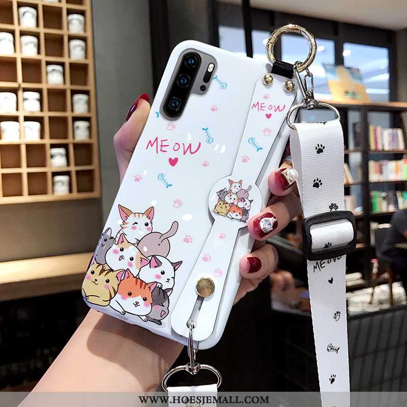 Hoes Huawei P30 Pro Bescherming Schrobben Hoesje Mobiele Telefoon Zacht All Inclusive Zuiver Wit