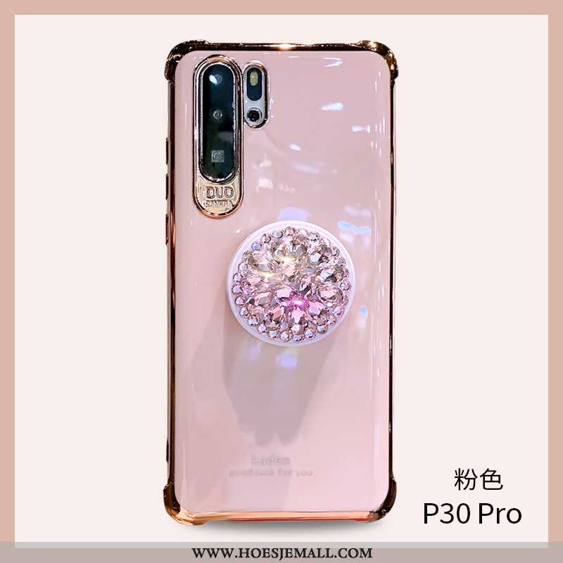 Hoesje Huawei P30 Pro Persoonlijk Scheppend Trend Roze Wind Mobiele Telefoon Licht Witte