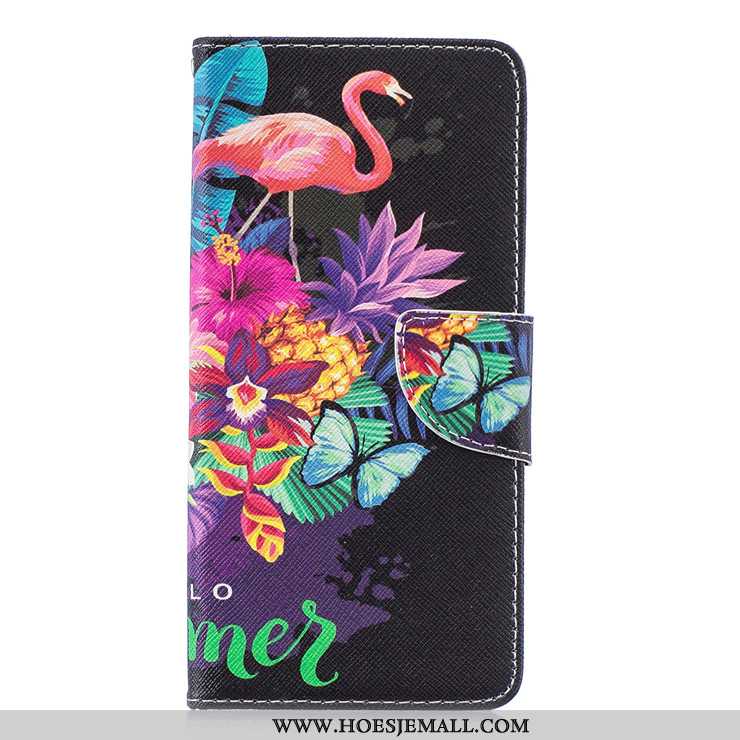 Hoesje Huawei P30 Pro Leren Spotprent Hoes Anti-fall Bescherming All Inclusive Clamshell Zwarte