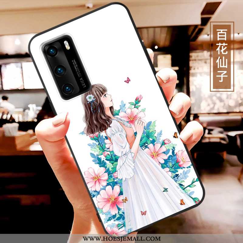 Hoesje Huawei P40 Scheppend Spotprent Super All Inclusive Zacht Persoonlijk Rood