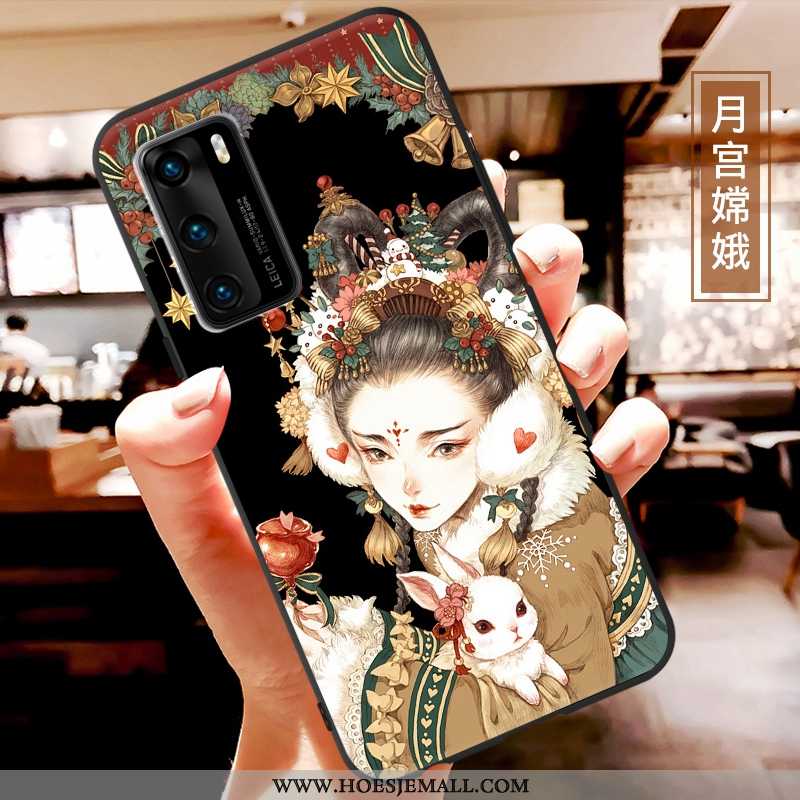 Hoesje Huawei P40 Scheppend Spotprent Super All Inclusive Zacht Persoonlijk Rood