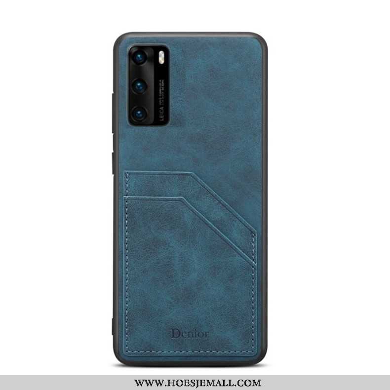 Hoes Huawei P40 Bescherming Trend Zacht Licht Dun Ondersteuning Blauwe